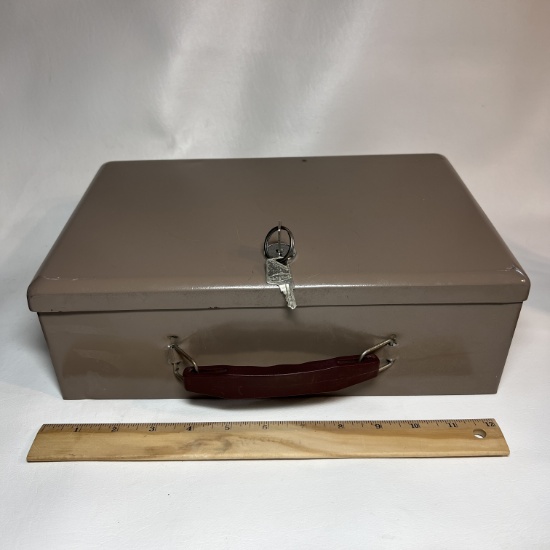 Metal Locking Box with 2 Keys