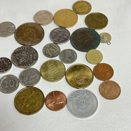 Lot of Various Foreign Coins