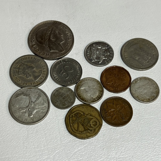 Lot of Various Foreign Coins