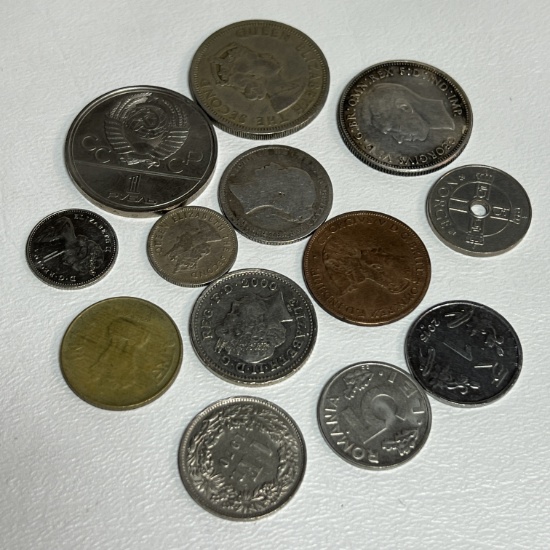 Lot of Various Foreign Coins