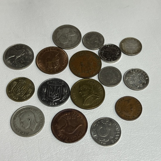 Lot of Various Foreign Coins