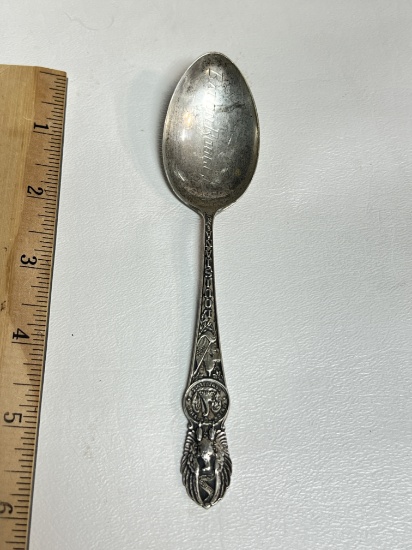 Vintage Sterling Silver Louisiana Souvenir Spoons