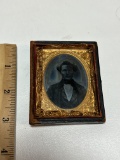 Antique Tin Type in Old Frame