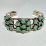 Vintage Native American Turquoise Cuff Bracelet