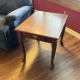 Wooden Side Table with Drawer