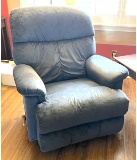 Comfortable Slate Blue Reclining Chair