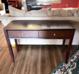 Wooden 2-Drawer Sofa Table
