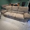 Beige Sofa with Double Recliners