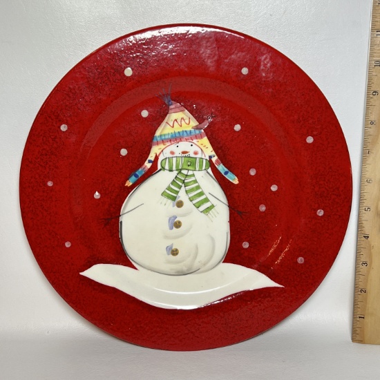 Adorable Snowman “Snowmates” Oneida Plate