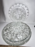 5 Pc Glass Platters - Perfect For the Holidays