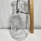 Quart Size Ball Jar with Glass Lid and Bail Wire