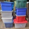 Lot of 8 Storage Totes with Lids