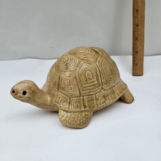 Vintage Pottery Turtle Bank