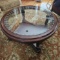 Round Coffee Table with Lions Feet Design