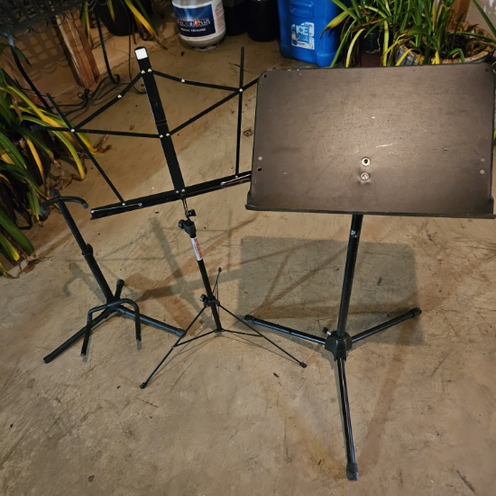 Lot of 3 Music Stands