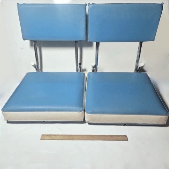 Pair of Vintage Folding Stadium Seats