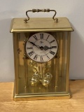 Elgin Brass Tone Battery Operated Mantle Clock