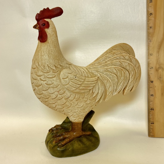 Molded Resin Chicken Figurine