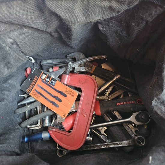 Milwaukee Tool Bag Containing Assorted Tools