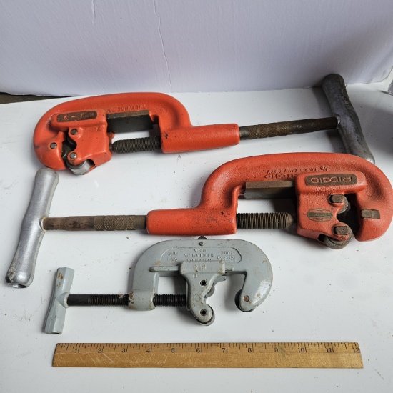 Lot of 3 Pipe Cutters