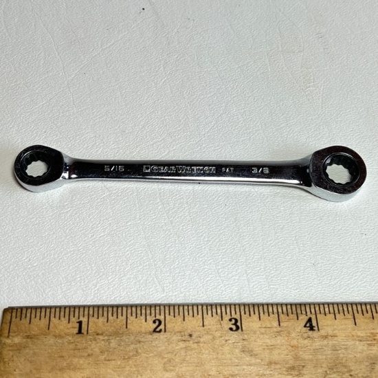 Gearwrench QuadBox Ratcheting Wrench 5/16" x 3/8" 12 Point