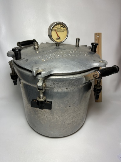 Antique National Pressure Cooker Eau Claire, Wis. with Accessories
