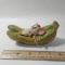 Vintage Hard Plastic Mouse on Banana Bank