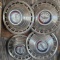 Set of 4 Ford Galaxie 500 Hubcaps