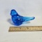 Ron Ray Signed Glass Blue Bird