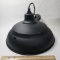 17” Black Metal Warehouse Pendant