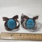 Lot of 2 Paparazzi Copper Tone and Faux TurquoiseCuff Bracelets - New