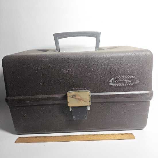 Vintage Trout Fishing Tackle Box and Contents