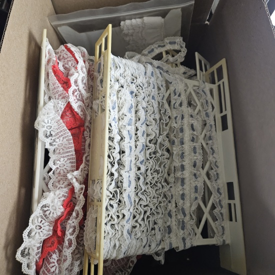 Box Lot of Assorted Lace Trim