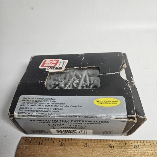 Box of Primeguard Ten Exterior 1-5/8" Screws