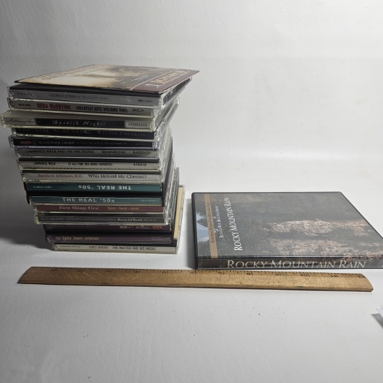 Box Lot of Assorted CD’s and Cassette Tapes