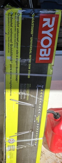 Ryobi RMS10G Quick Stand Universal Miter Saw Stand, 7’ Adjustable Arms, New in Box