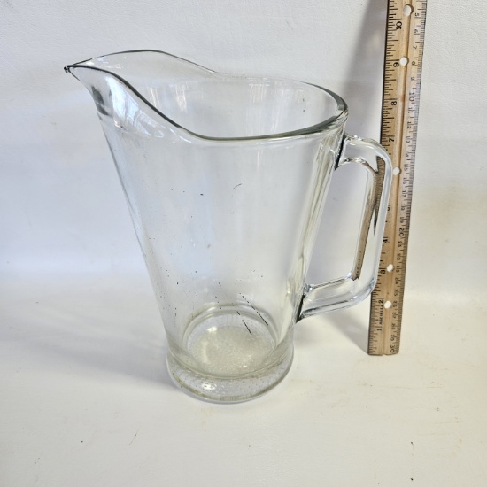 Heavy Glass Pitcher
