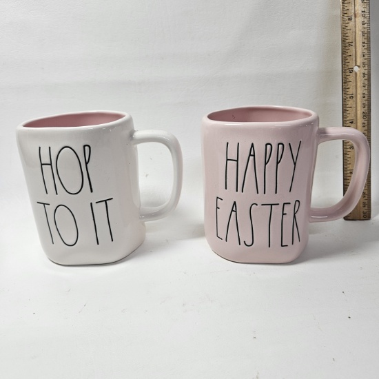 Lot of 2 Rae Dunn Easter Mugs - New