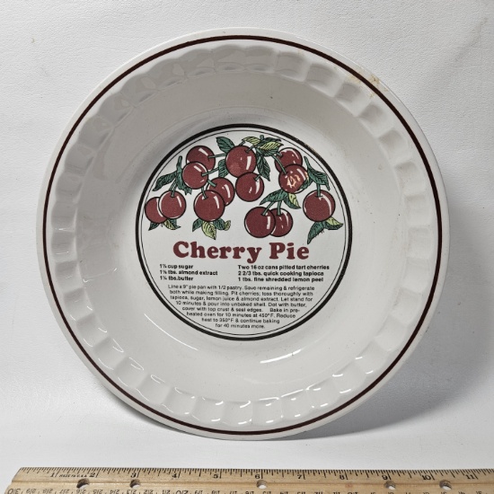 Vintage Cherry Pie Plate