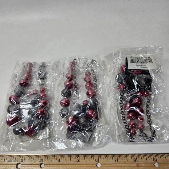 Lot of 3 Paparazzi Color Me CEO Necklaces - New