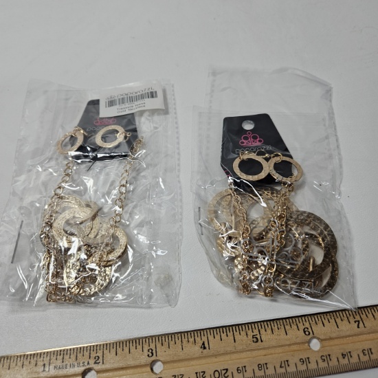 Lot of 2 Paparazzi Treasure Tease Necklaces - New