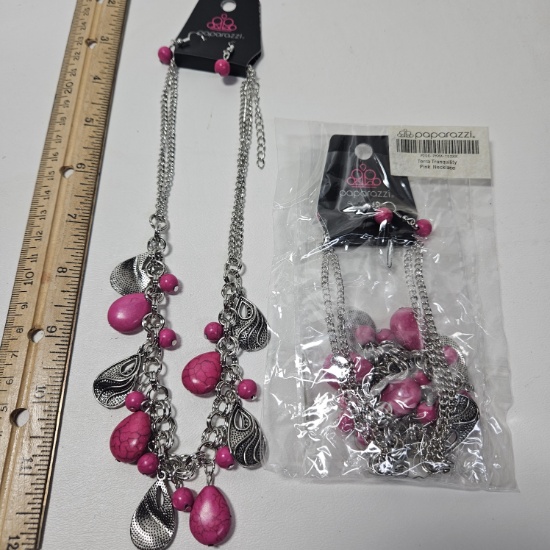 Lot of 2 Paparazzi Terra Tranquility Necklaces - New
