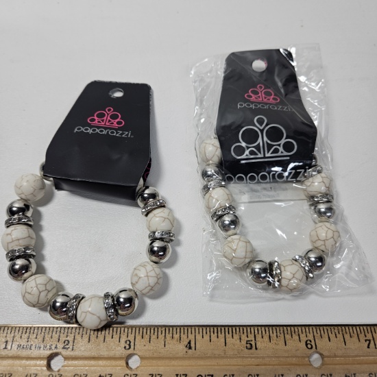 Lot of 2 Paparazzi Ruling Class Radiance Bracelets - New