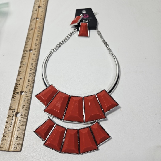 Paparazzi Lions, Tigress and Bears Orange Necklace - New