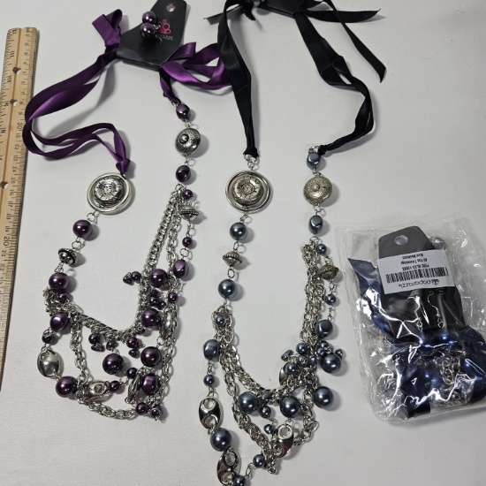 Lot of 3 Paparazzi All The Trimmings Necklaces - New