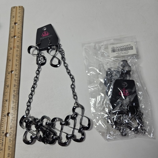 Lot of 2 Paparazzi Work, Play and Slay Necklaces -New