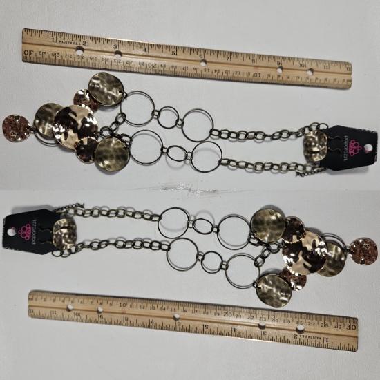 Lot of 2 Paparazzi Leave The Hardware Way Necklaces - New