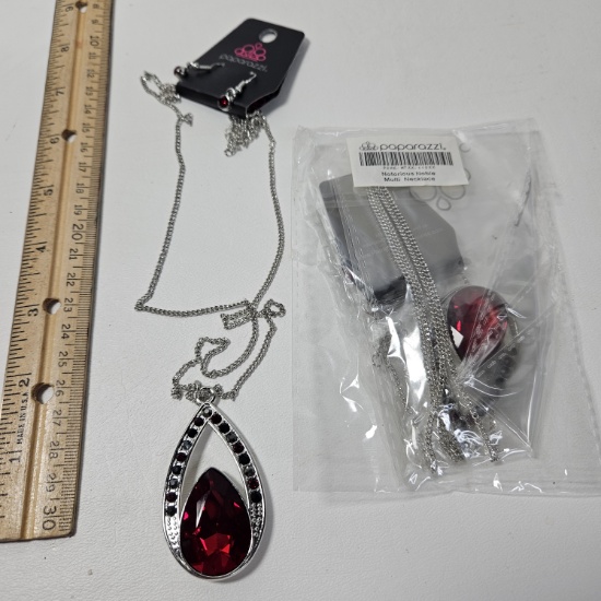Lot of 2 Paparazzi Notoriously Noble Necklaces - New