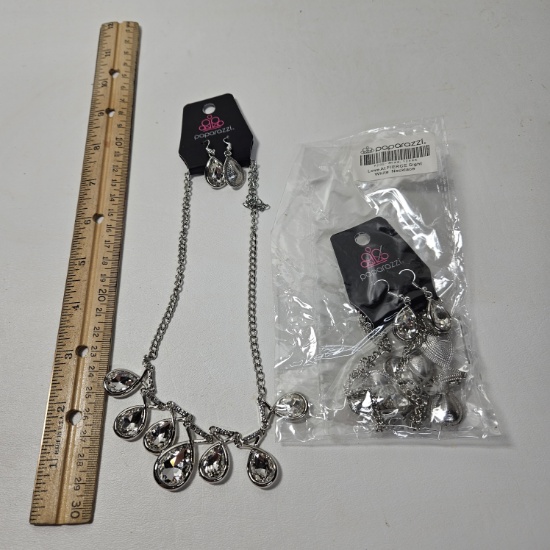 Lot of 2 Paparazzi Love At Fierce Sight Necklaces - New