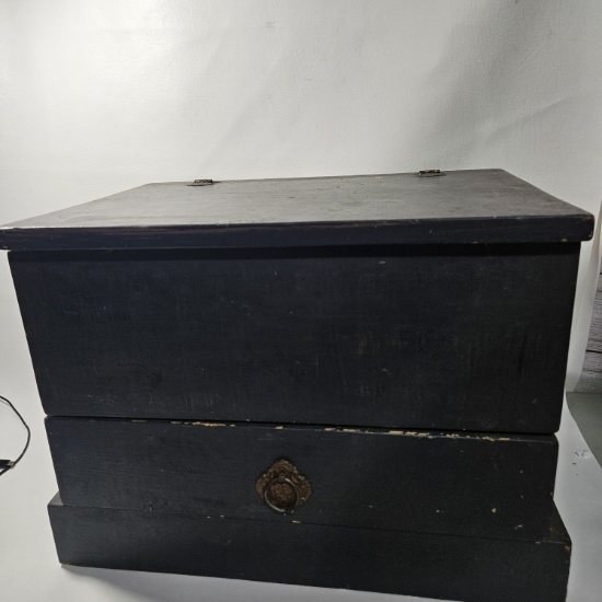 Vintage Wooden Small Storage Chest